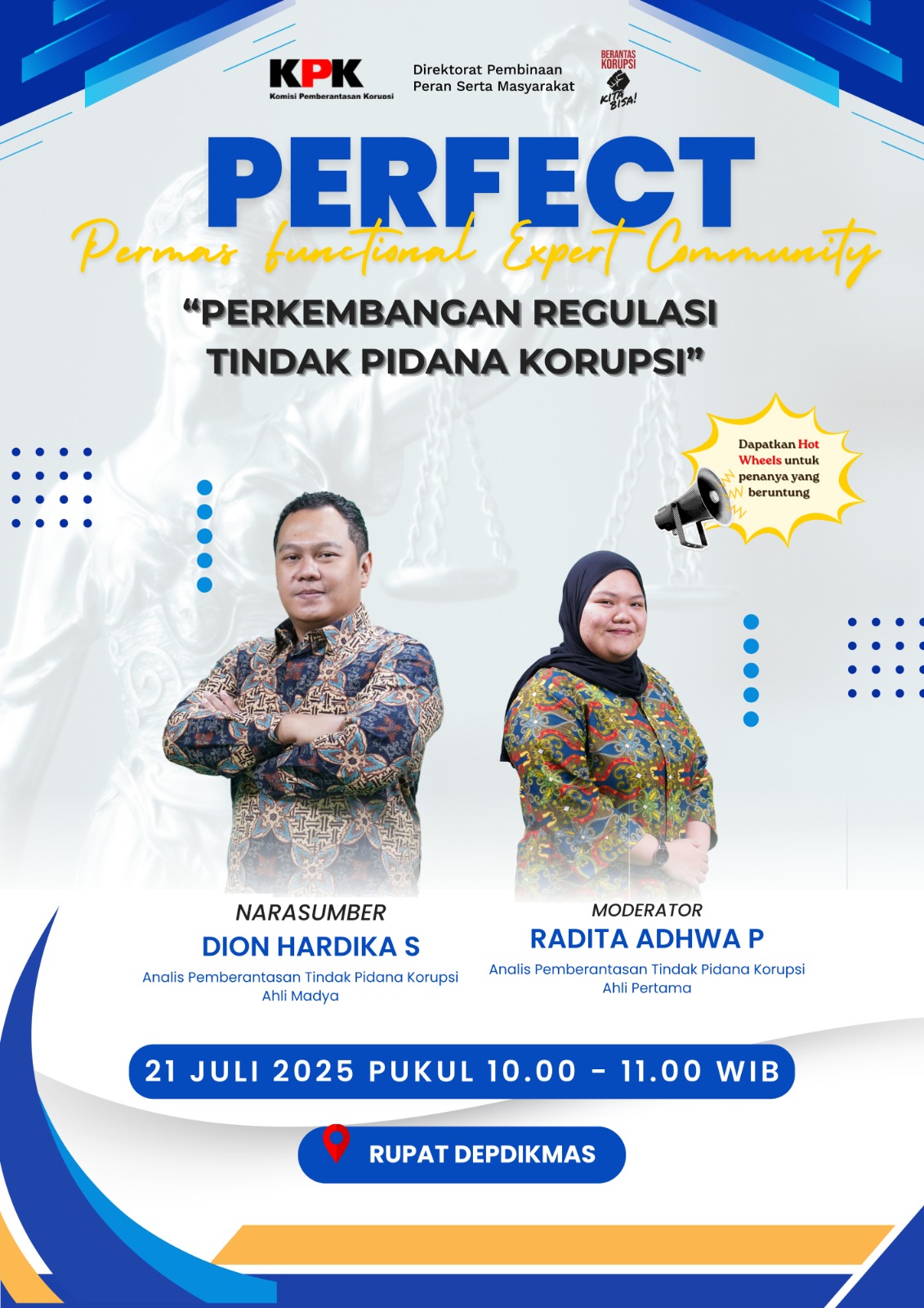 PERFECT (Permas Functional Expert Community) - Perkembangan Regulasi Tindak Pidana Korupsi